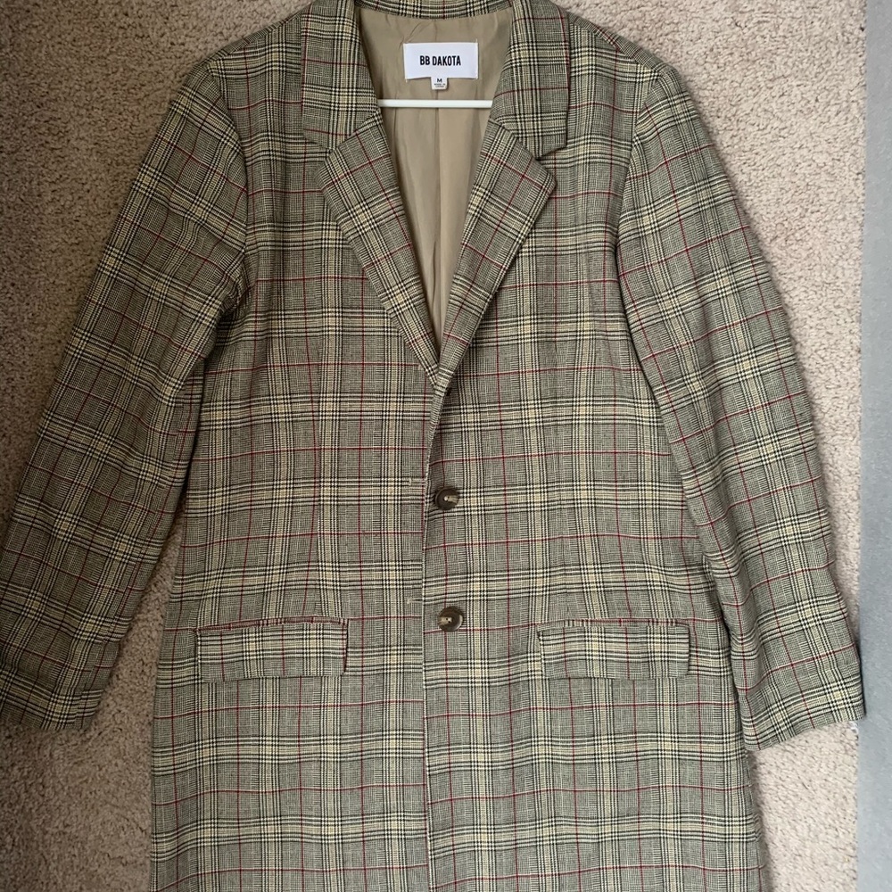 BB Dakota Plaid Blazer